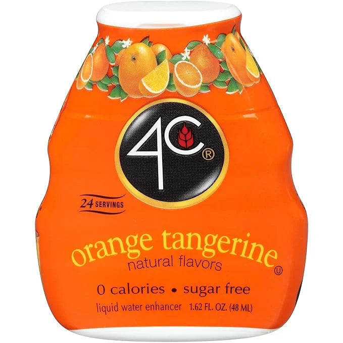 4C Totally Light PSD-Liquid Water Enhancer, Orange/Tangerine, 1.62 Ounce - Product Image