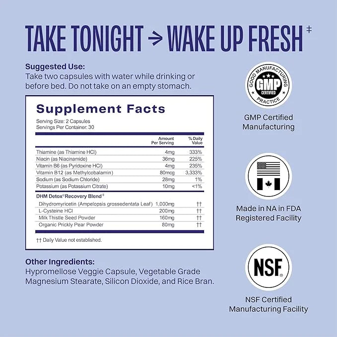 DHM Detox, No Days Wasted, 5 Servings