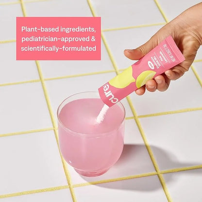 Cure Hydration - Kids Electrolyte Drink Mix | Plant-Based Pediatrician Formulated Rehydration | No Added Sugar, Non-GMO, G...