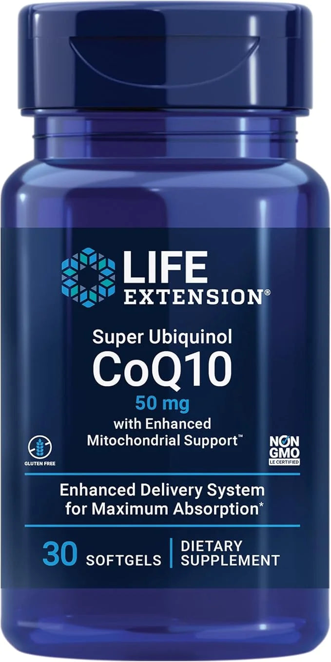 Life Extension Super Ubiquinol CoQ10 50 mg, 30 softgels