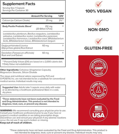 URO Whole Body Probiotic – 3-in-1 Probiotic Supporting Gut, Skin, and Oral Microbiomes & Digestive Health – 20B+ CFUs, Lic...
