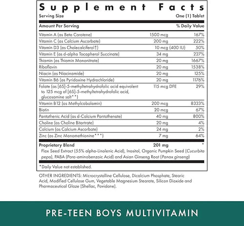 MICHAEL'S Health Naturopathic Programs Pre-Teen Boys 60 Vegetarian 60 Servings
