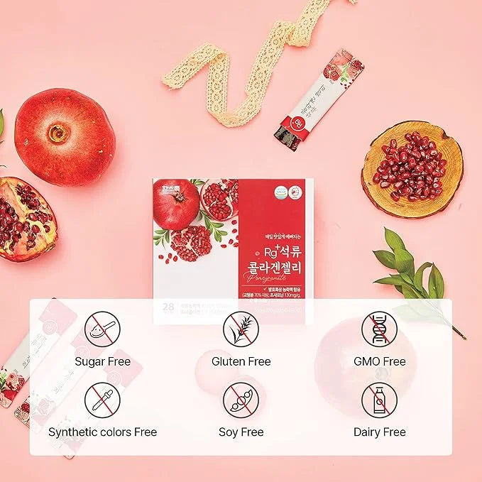 Rg+ Anti-Aging Korean-Beauty Pomegranate Collagen Jelly 20g x42 x42 stick/ (42)