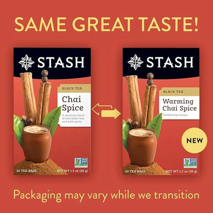 Stash Tea Black Tea Variety Pack Sampler Assortment - Caffeinated, Non-GMO Project Verified Premium Tea with No Artificial...