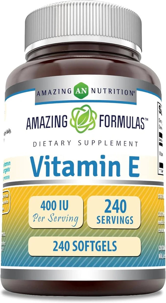 Amazing Formulas Vitamin E Supplement 400 IU 240 Softgels