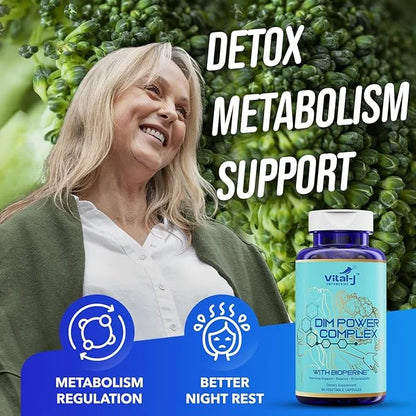 4-in-1 DIM Potent Complex 300mg - Estrogen Balance and Metabolism, Energy & Menopause Support Supplement with Bioperine (x...