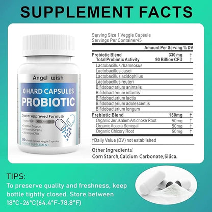 Prebiotics-Probiotics Women-Men 90Count-Capsules 180 Billion