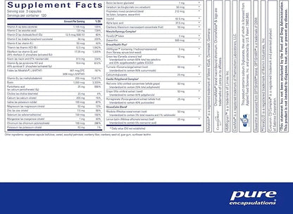 Pure Encapsulations Women's Nutrients 40 to 360 Capsules