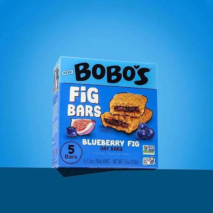 Bobo's Fig Bar (30, Blueberry), Soft Baked, Non-GMO, Vegan, Snack Bar, Gluten Free - Product Image