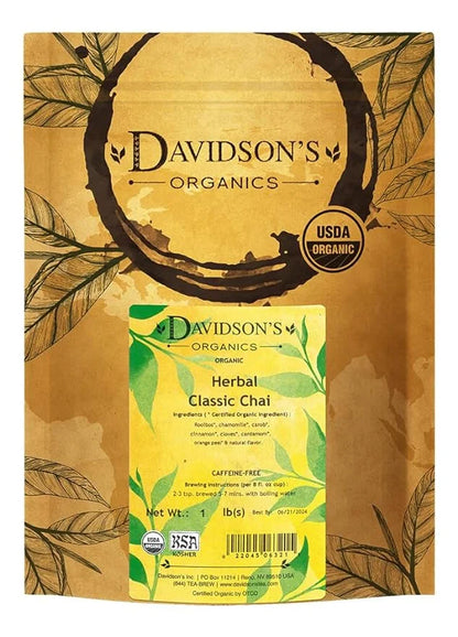 Davidson's Tea Bulk, Herbal Classic Chai, 16-Ounce Bag - Product Image