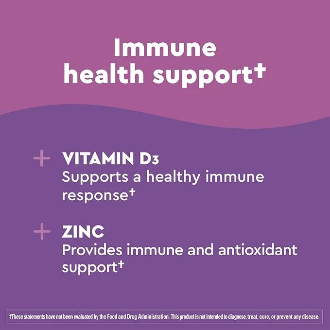 Nature Made Wellblends Elderberry with ImmuneCare, D3 and 30 Fast