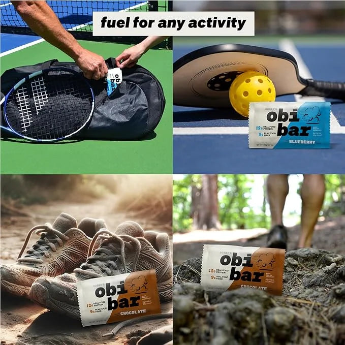 Obi Bar Sampler - Protein and Oat Fiber Bar | All Natural | Subtle and Lightly Sweet Taste | Meal Bar | Heart and Gut Heal...