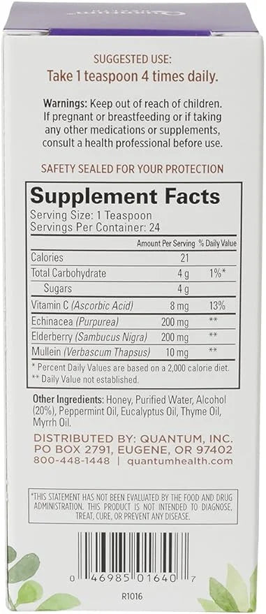 Quantum Elderberry-C Syrup, 4 oz
