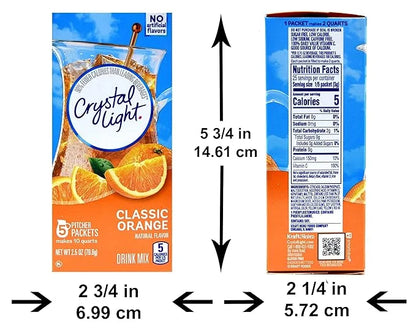 Crystal Light Pitcher Packets, Classic Orange, 2.5 OZ - Product Image