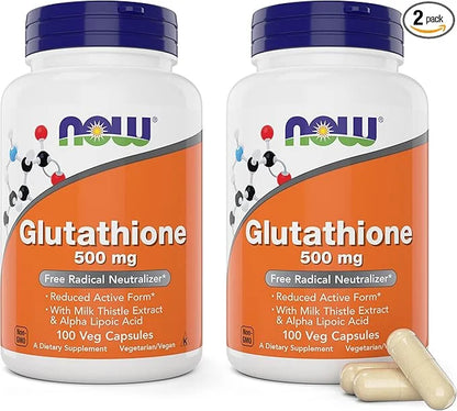 Now Glutathione 500 mg, 100 Vegan 2) -