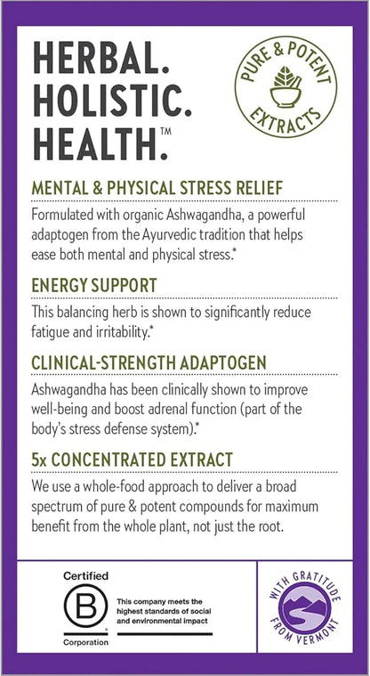 New Chapter Organic Ashwagandha Supplement, One 60 Count