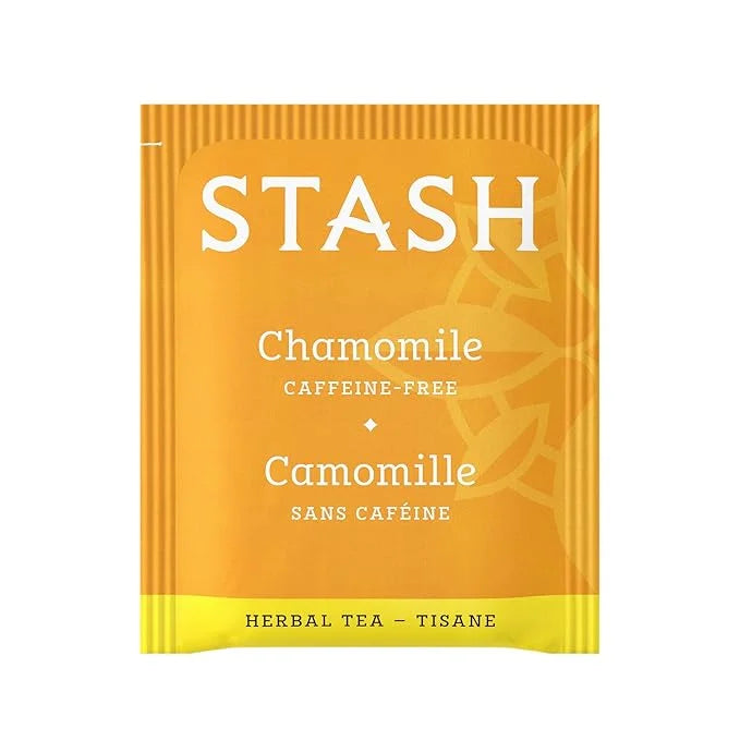 Stash Tea Chamomile Herbal Tea - Naturally Caffeine Free, Non-GMO Project Verified Premium Tea with No Artificial Ingredie...