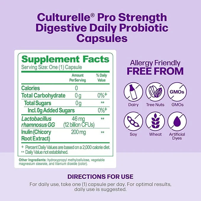 Culturelle Pro Strength Daily Probiotics (2 Month 60 Count