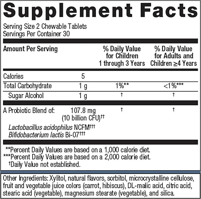 Metagenics MetaKids Probiotic 10 Billion 3 & 60 Tablets