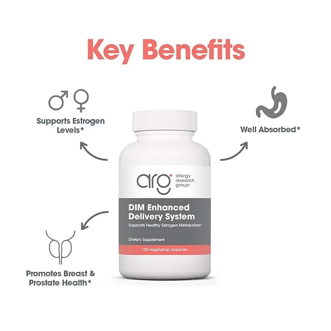 Allergy Research Group DIM Enhanced Delivery System Supplement - Supports Healthy Hormone Balance for Women, Promotes Heal...