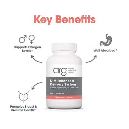 Allergy Research Group DIM Enhanced Delivery System Supplement - Supports Healthy Hormone Balance for Women, Promotes Heal...