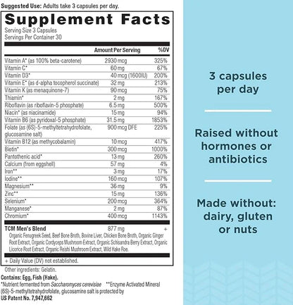 Ancient Nutrition Multivitamin for Men, Multi B12, Zinc, 90 Ct