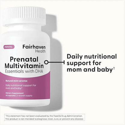 Fairhaven Health Prenatal Multivitamin Essentials 60 Capsules