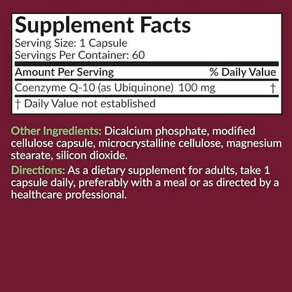 Futurebiotics CoQ10 100 MG Cellular Energy 60 Vegetarian