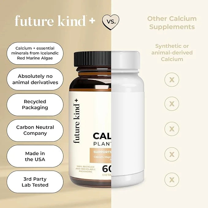 Future Kind Vegan Calcium Supplement (60 Capsules)