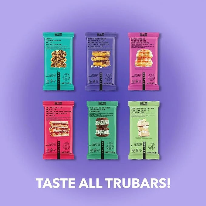 TRUBAR Vegan Protein Bar, Smother Fudger Peanut Butter, Gluten Free, Plant Based, High Fiber, Dairy Free, Low Fat, Non GMO...