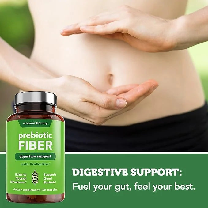 Vitamin Bounty Prebiotic Fiber Digestive Support 60 Capsules