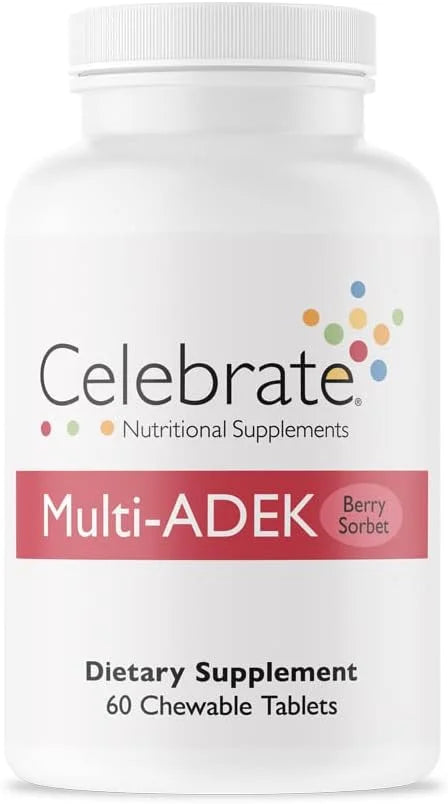 Celebrate Vitamins High ADEK Multivitamin Chewables, 60 Count