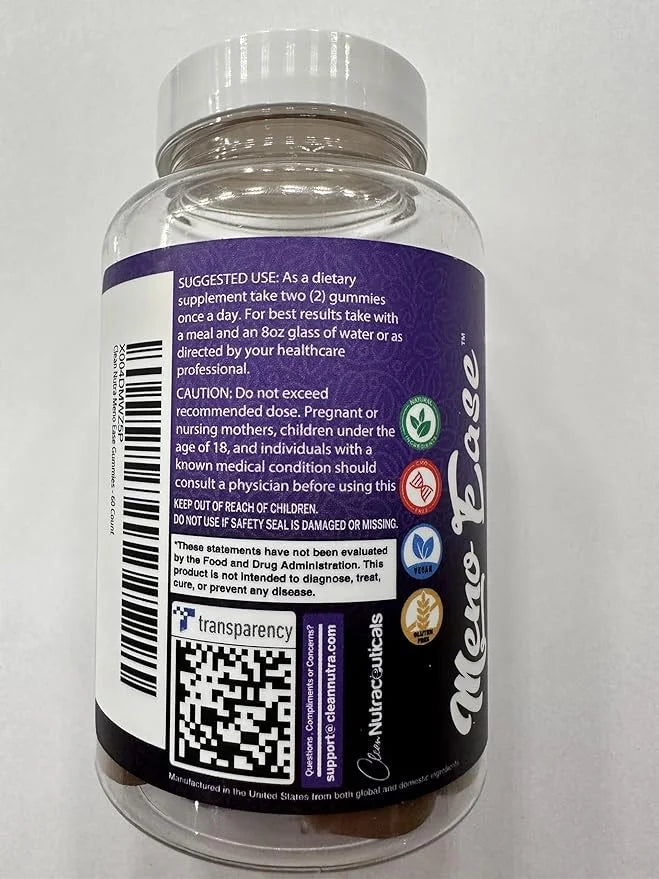 Menopause Supplement For Women Gummies with Black Cohosh, Wild Yam Magnesium, Red Clover For Menopause Relief Hormone Bala...