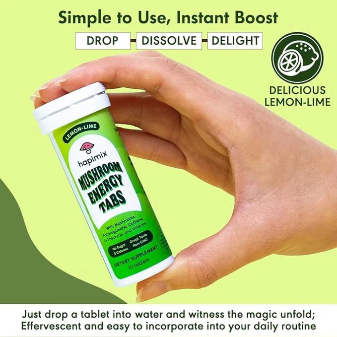 Natural Energy Tablets 8 Powerful 50mg Caffeine 10 Servings