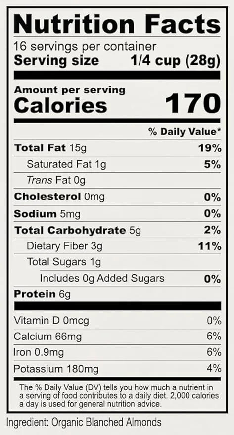 Anthony's Organic Almond Flour, 1 lb, Blanched, Gluten Free, Non GMO, Keto Friendly, Extra Fine, Low Carb - Product Image