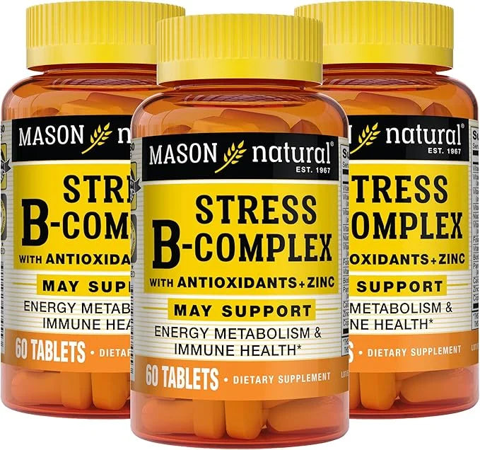 MASON NATURAL Stress B-Complex with Antioxidants 60 Tablets 3)