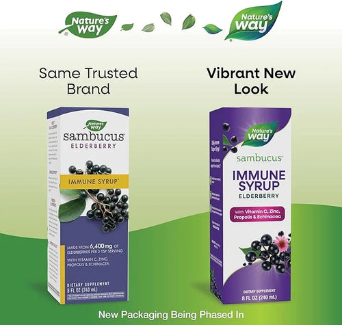 Nature's Way Sambucus Elderberry Immune Syrup, 8 Fl