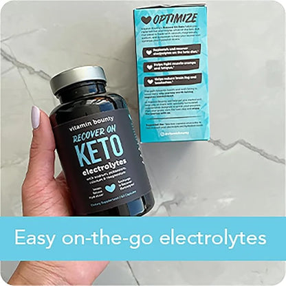 Vitamin Bounty Recover On Keto Electrolytes - Keto Supplements, Keto Electrolytes Pills, Electrolyte Supplement, Keto Vita...