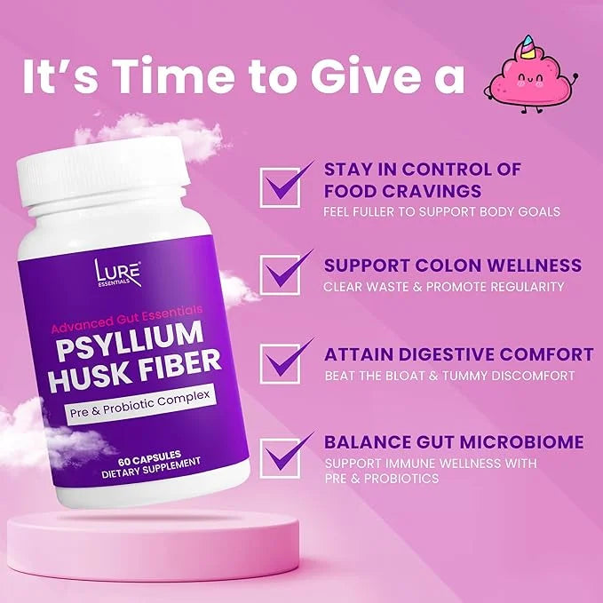 LURE Essentials Psyllium Husk Capsules