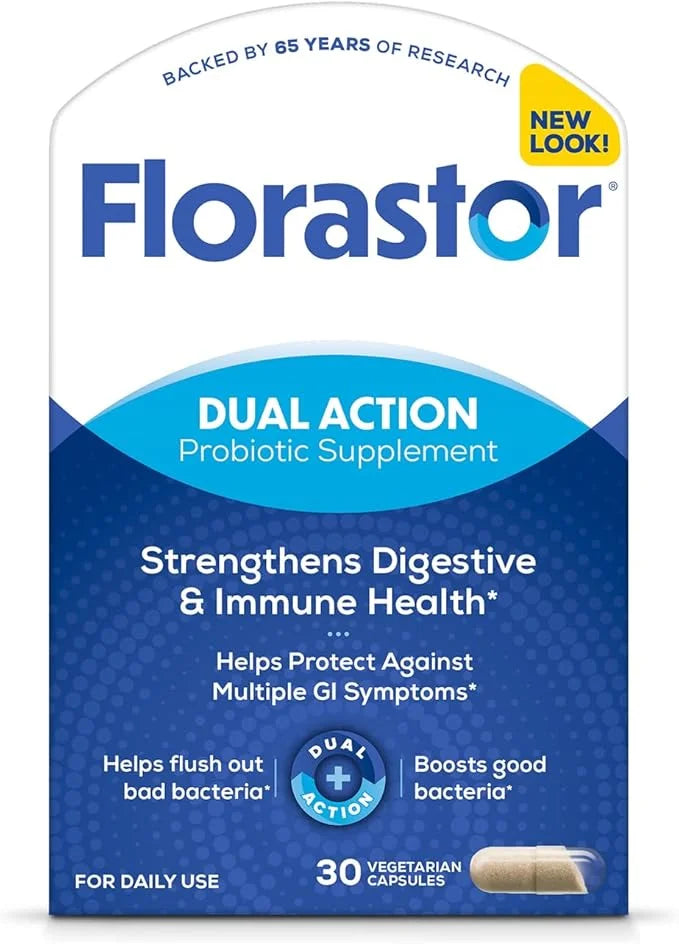 Florastor Probiotics for Digestive & Immune 30 Capsules,