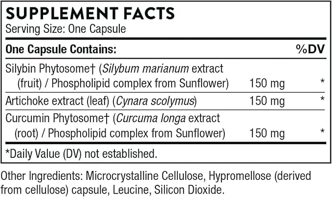 THORNE S.A.T. - Silymarin, Artichoke, and 60 Capsules