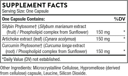 THORNE S.A.T. - Silymarin, Artichoke, and 60 Capsules
