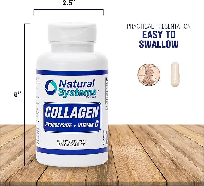 Collagen Plus Vitamin C by Natural 60 Capsules
