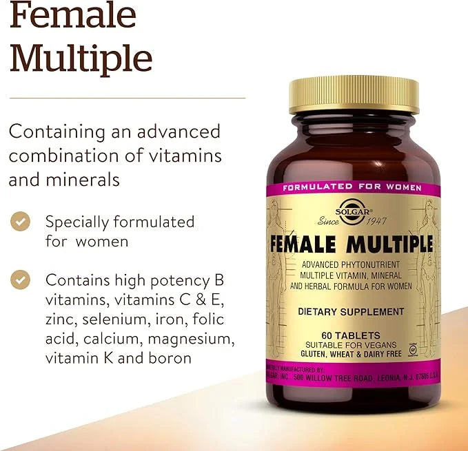 Solgar Female Multiple, 60 Tablets 20 Servings