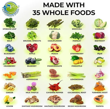 Vegan Whole Food Multivitamin with Iron, CoQ10, Omegas, 180 Count