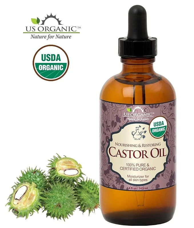 US Organic Castor Oil, USDA Certified Organic,Expeller Pressed, Hexane Free, 100% Pure & Natural moisturizing and emollien...