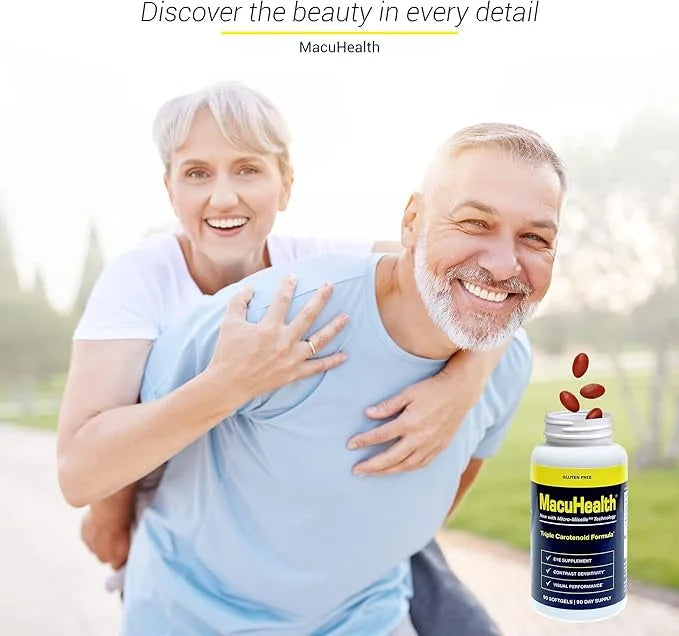Macuhealth Triple Carotenoid Formula - Eye Vitamins for Adults - 90 Softgels, 3 Month Supply - Product Image