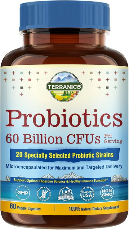 Terranics Probiotics 60 Billion CFU, 20 60 Veg