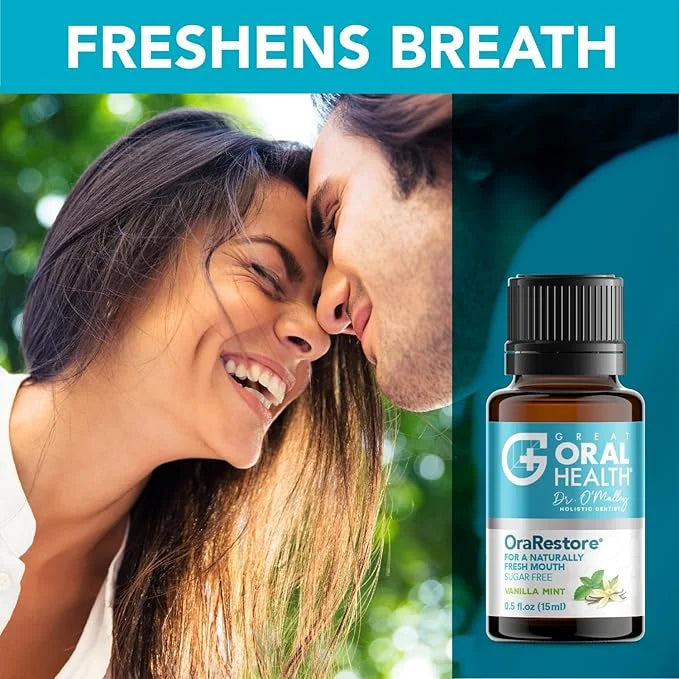 OraRestore Bad Breath Treatment for Adults Halitosis: Dentist Formulated Oral Rinse Concentrate Tooth Oil Liquid Toothpast...