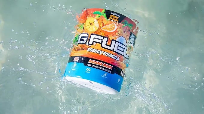 G Fuel Bahama Mama Energy Drink Powder, Pre Workout Caffeine Mix for Gaming, Sugar Free Focus Amino, Vitamin + Antioxidant...